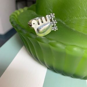 Sterling silver Aztec Dove ring